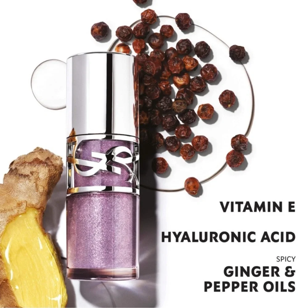 YSL Loveshine Plumping Lip Oil Gloss • #1 Thunder Stealer (Sheer Icy Lavender)